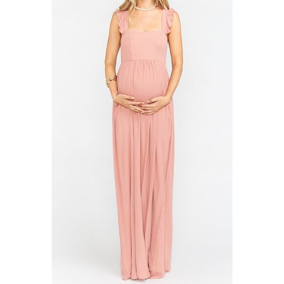 Show Me Your Mumu June Maxi Dress in Rustic Mauve Crisp L NWT - Picture 11 of 11